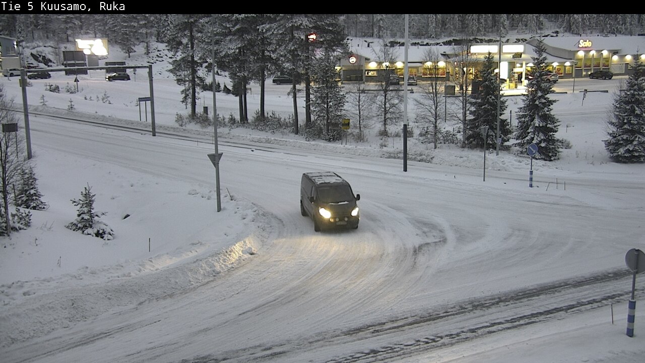 Weather Camera Image Väg 5 Kuusamo, Ruka, Kuusamo, Pohjois-Pohjanmaa