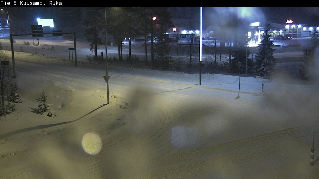 Weather Camera Image Väg 5 Kuusamo, Ruka, Kuusamo, Pohjois-Pohjanmaa