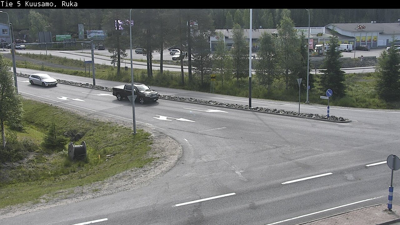 Weather Camera Image Väg 5 Kuusamo, Ruka, Kuusamo, Pohjois-Pohjanmaa