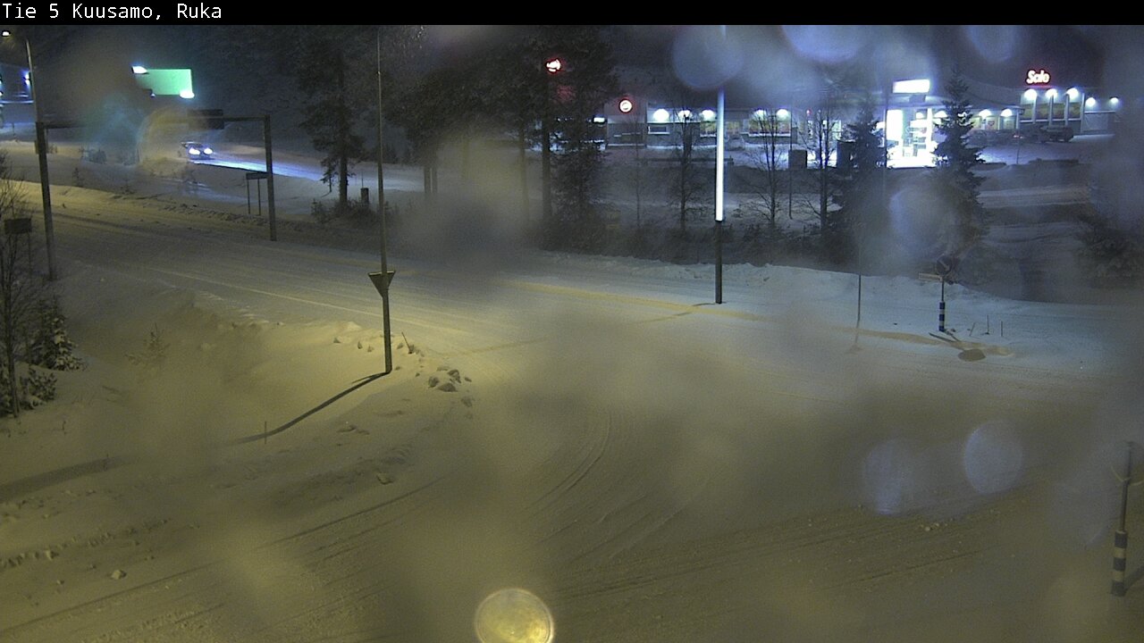 Weather Camera Image Väg 5 Kuusamo, Ruka, Kuusamo, Pohjois-Pohjanmaa