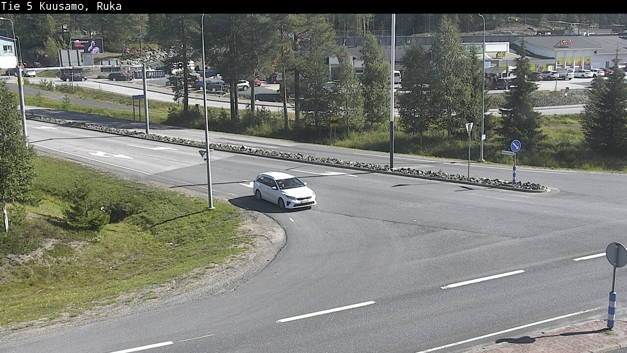 Weather Camera Image Väg 5 Kuusamo, Ruka, Kuusamo, Pohjois-Pohjanmaa