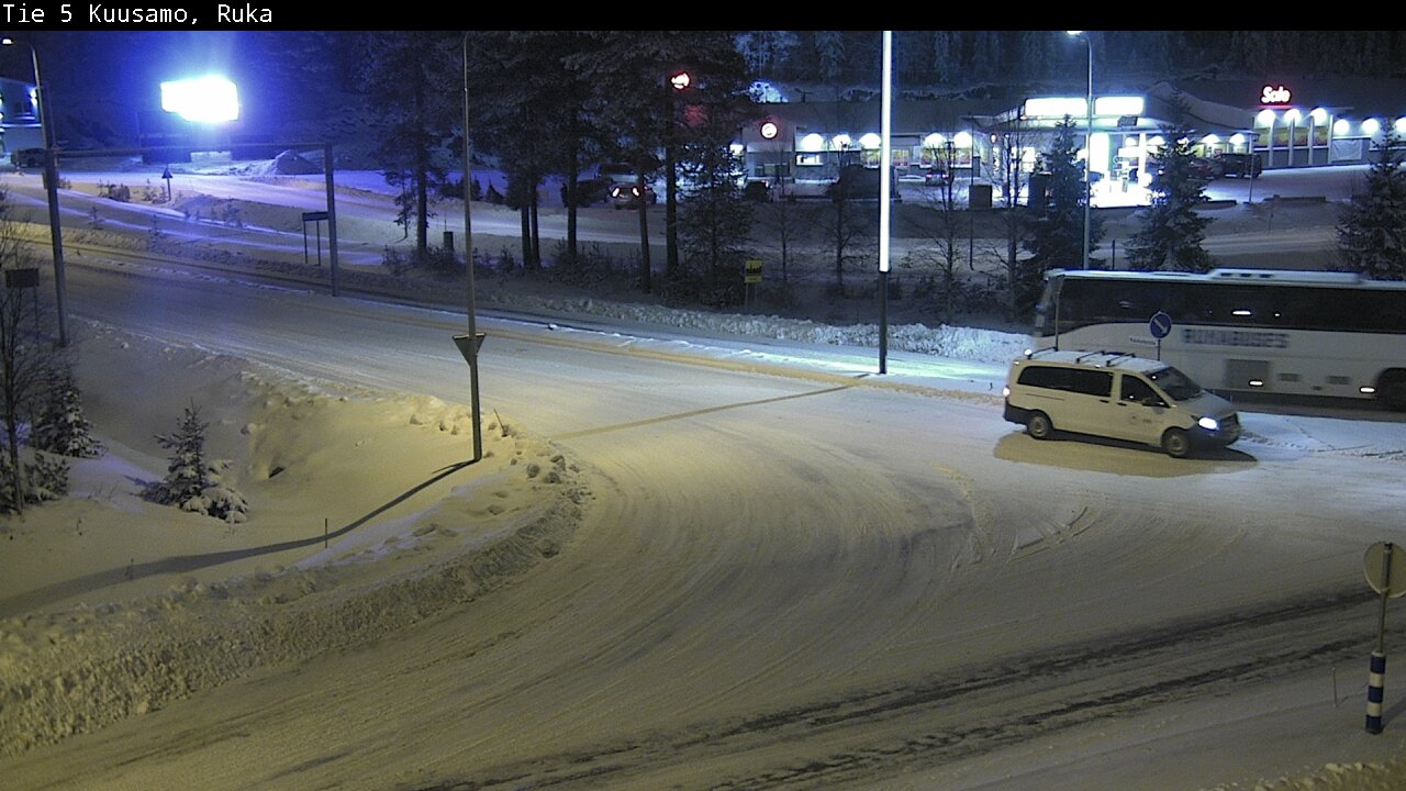 Weather Camera Image Väg 5 Kuusamo, Ruka, Kuusamo, Pohjois-Pohjanmaa