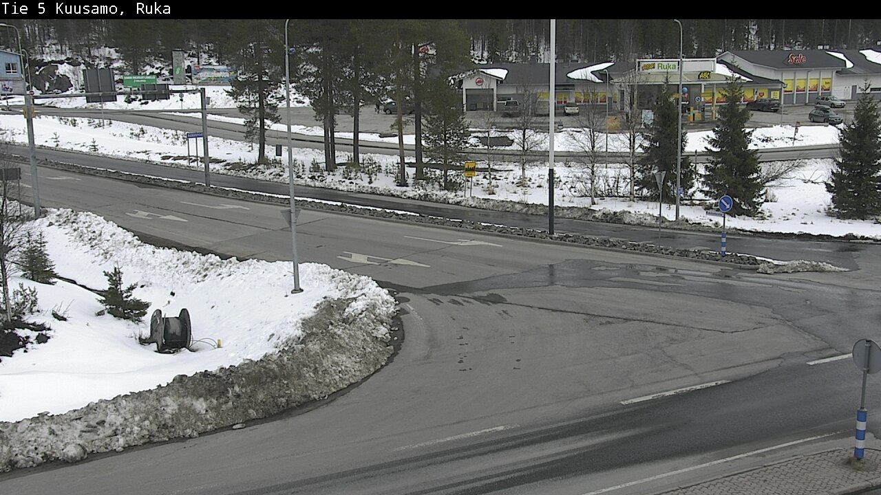 Weather Camera Image Väg 5 Kuusamo, Ruka, Kuusamo, Pohjois-Pohjanmaa
