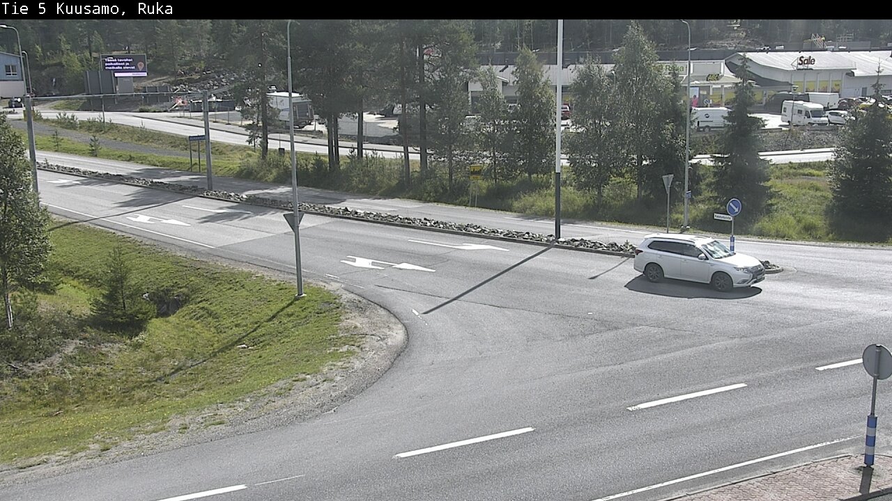 Weather Camera Image Väg 5 Kuusamo, Ruka, Kuusamo, Pohjois-Pohjanmaa