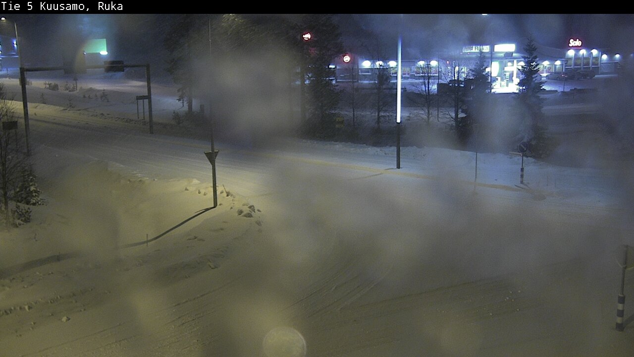 Weather Camera Image Väg 5 Kuusamo, Ruka, Kuusamo, Pohjois-Pohjanmaa