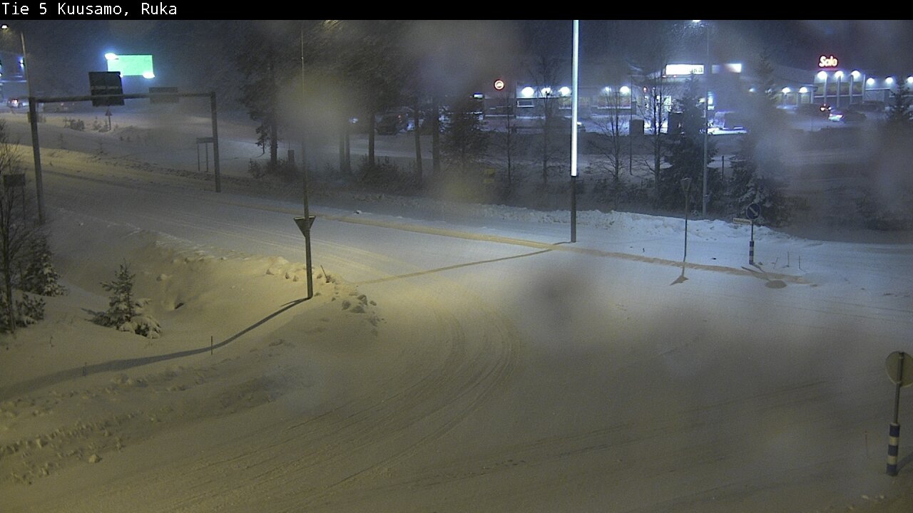 Weather Camera Image Väg 5 Kuusamo, Ruka, Kuusamo, Pohjois-Pohjanmaa