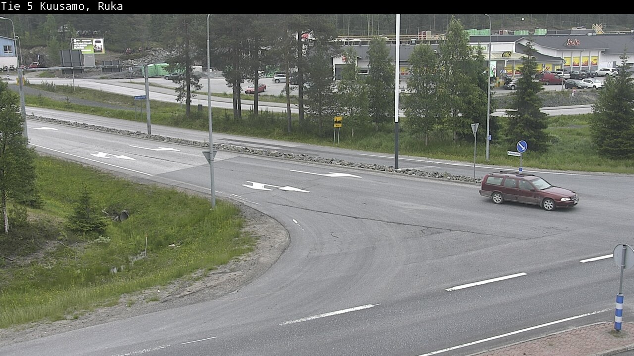 Weather Camera Image Väg 5 Kuusamo, Ruka, Kuusamo, Pohjois-Pohjanmaa
