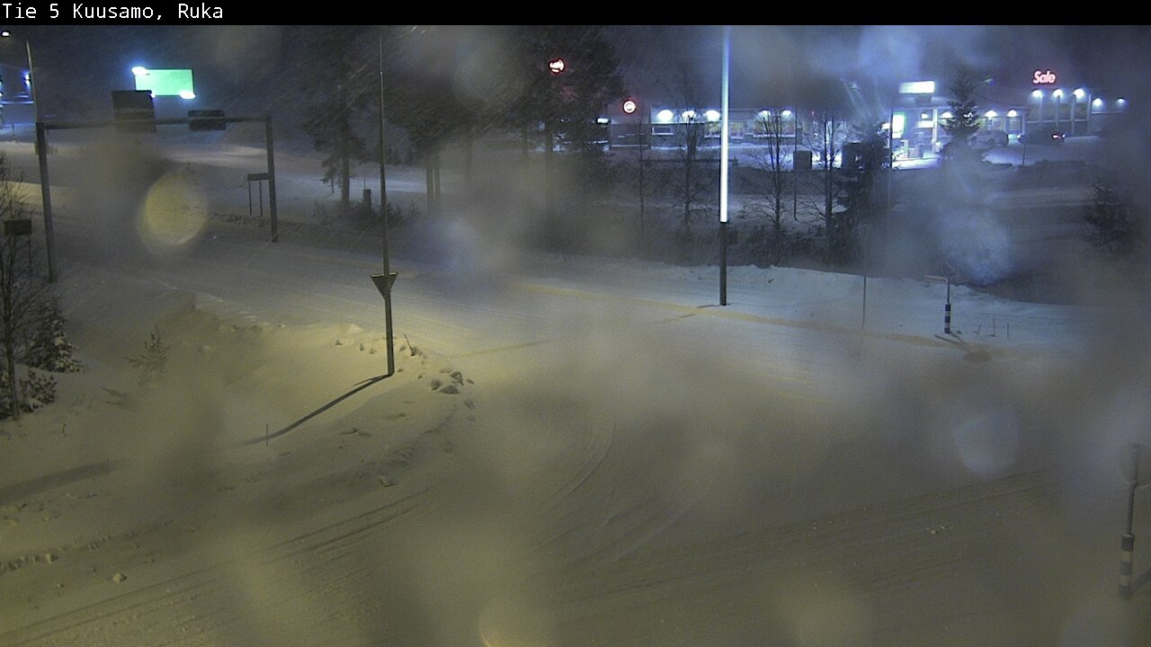 Weather Camera Image Väg 5 Kuusamo, Ruka, Kuusamo, Pohjois-Pohjanmaa