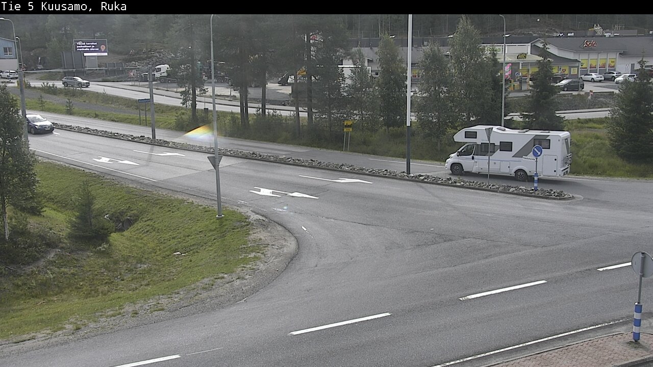Weather Camera Image Väg 5 Kuusamo, Ruka, Kuusamo, Pohjois-Pohjanmaa