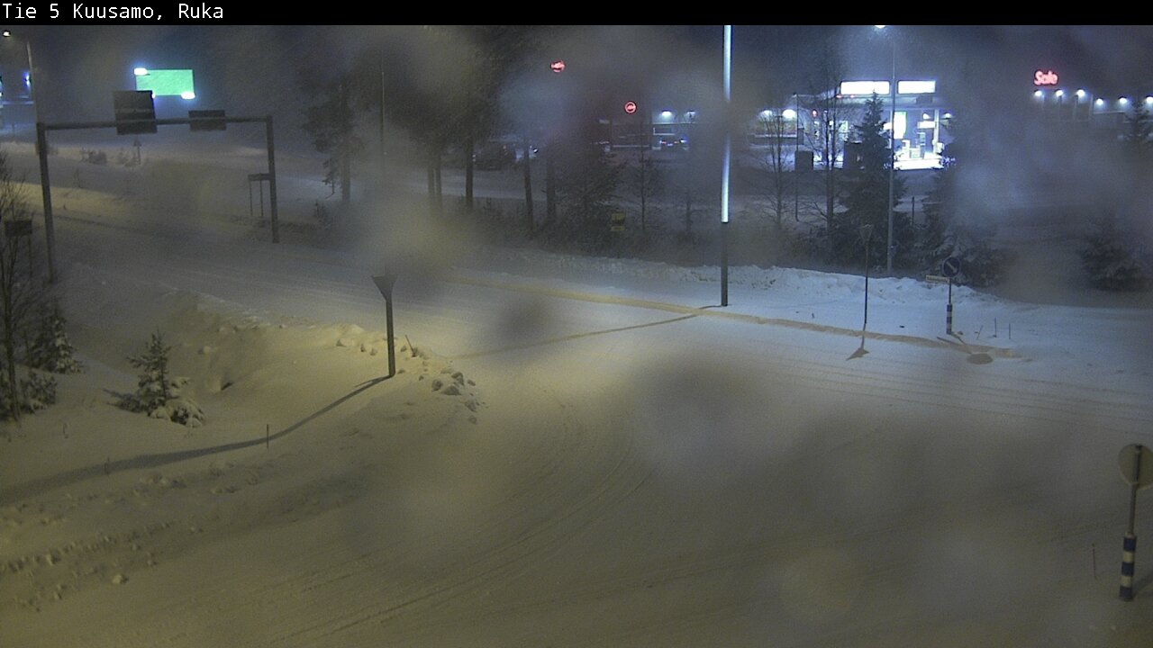 Weather Camera Image Väg 5 Kuusamo, Ruka, Kuusamo, Pohjois-Pohjanmaa