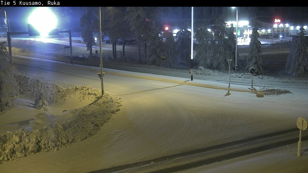 Weather Camera Image Väg 5 Kuusamo, Ruka, Kuusamo, Pohjois-Pohjanmaa