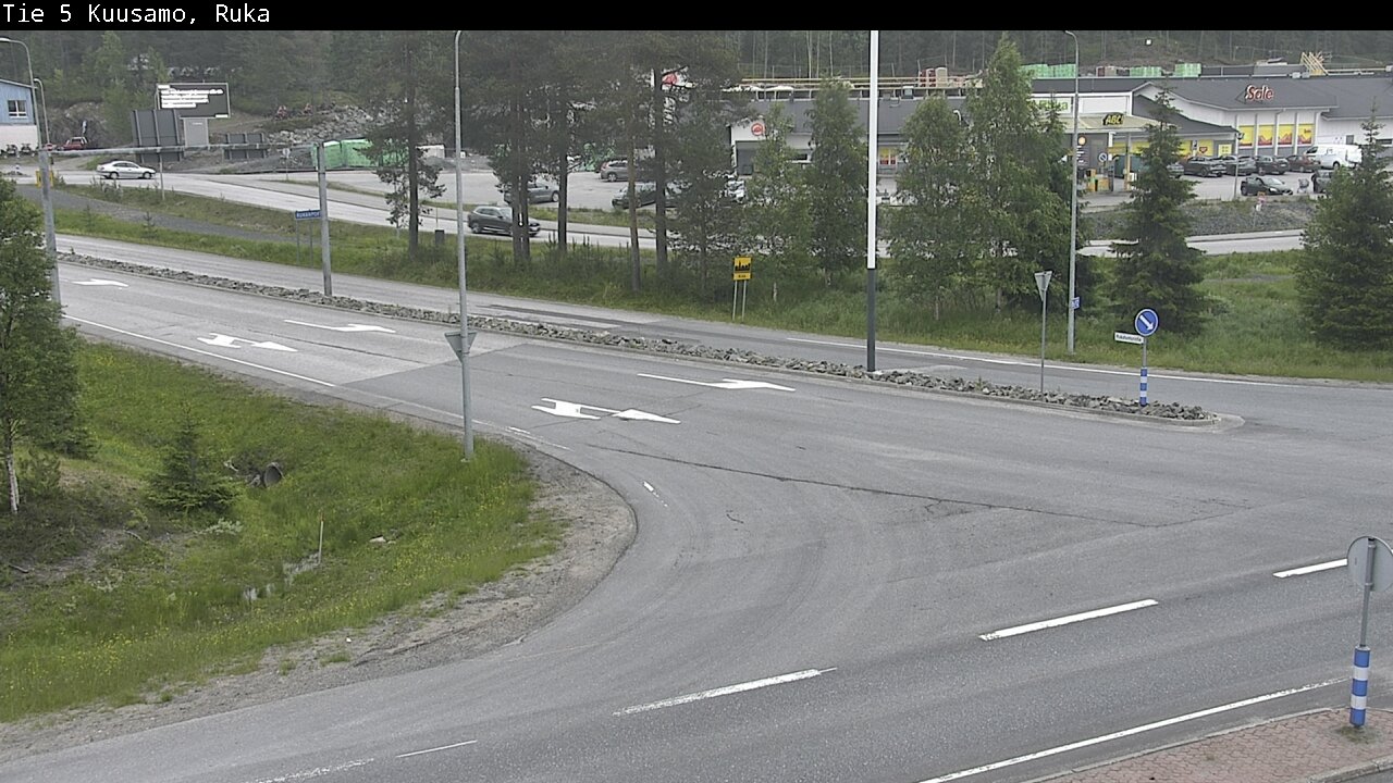 Weather Camera Image Väg 5 Kuusamo, Ruka, Kuusamo, Pohjois-Pohjanmaa