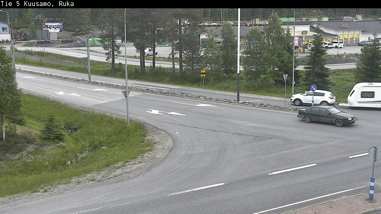 Weather Camera Image Väg 5 Kuusamo, Ruka, Kuusamo, Pohjois-Pohjanmaa