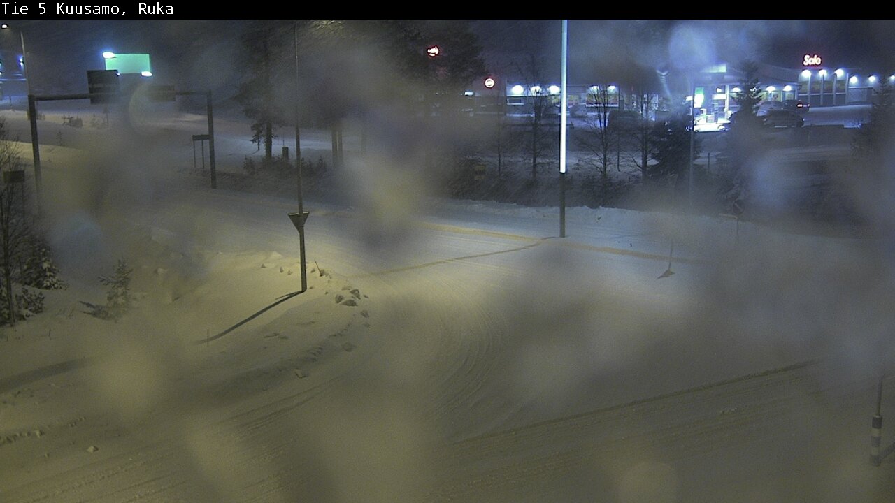 Weather Camera Image Väg 5 Kuusamo, Ruka, Kuusamo, Pohjois-Pohjanmaa