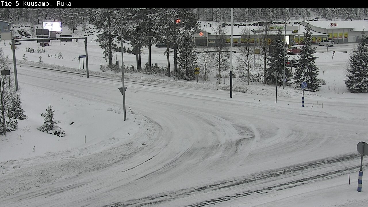 Weather Camera Image Väg 5 Kuusamo, Ruka, Kuusamo, Pohjois-Pohjanmaa