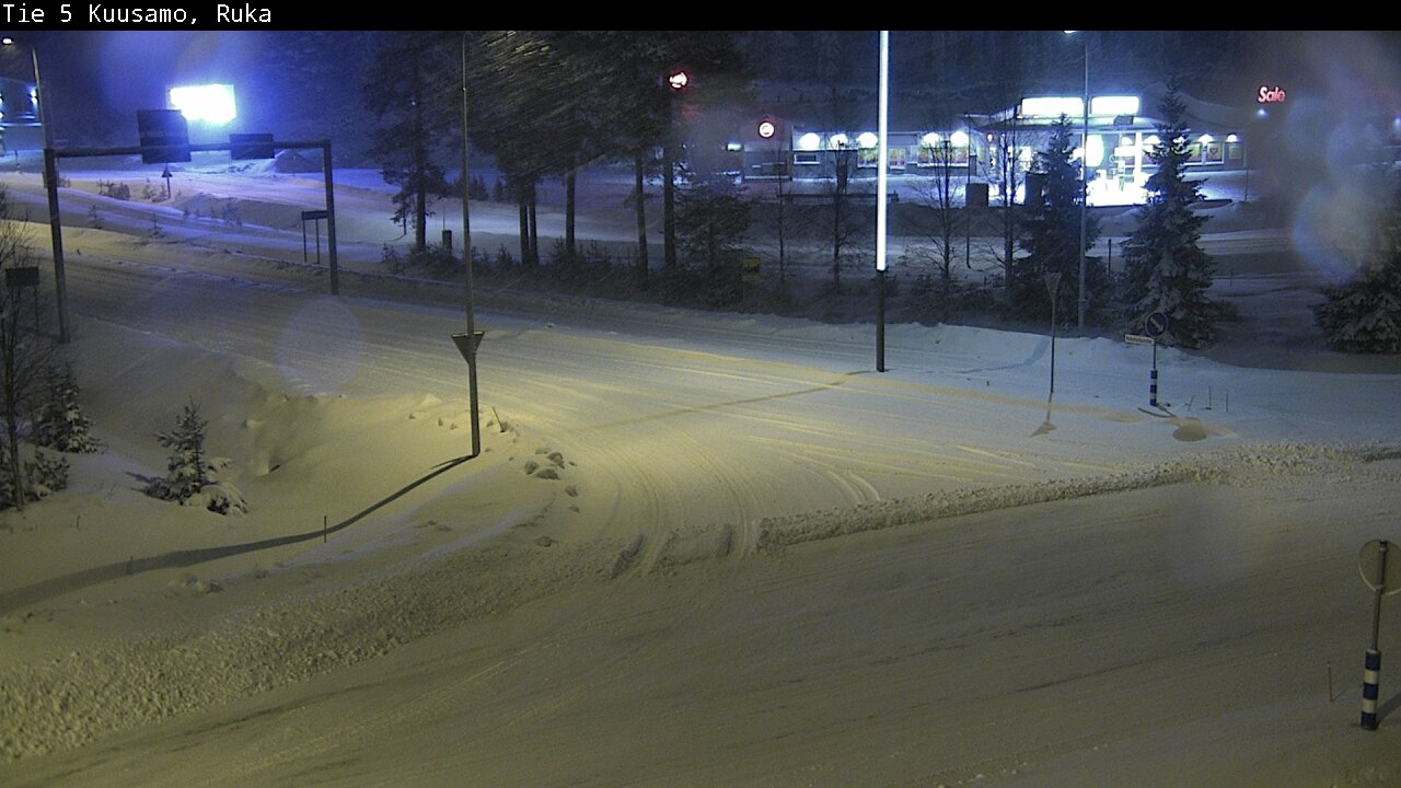 Weather Camera Image Väg 5 Kuusamo, Ruka, Kuusamo, Pohjois-Pohjanmaa