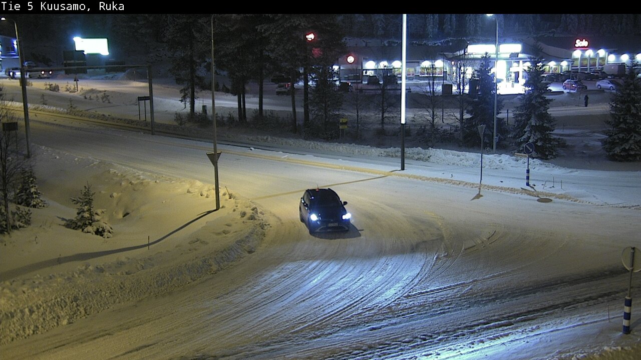 Weather Camera Image Väg 5 Kuusamo, Ruka, Kuusamo, Pohjois-Pohjanmaa