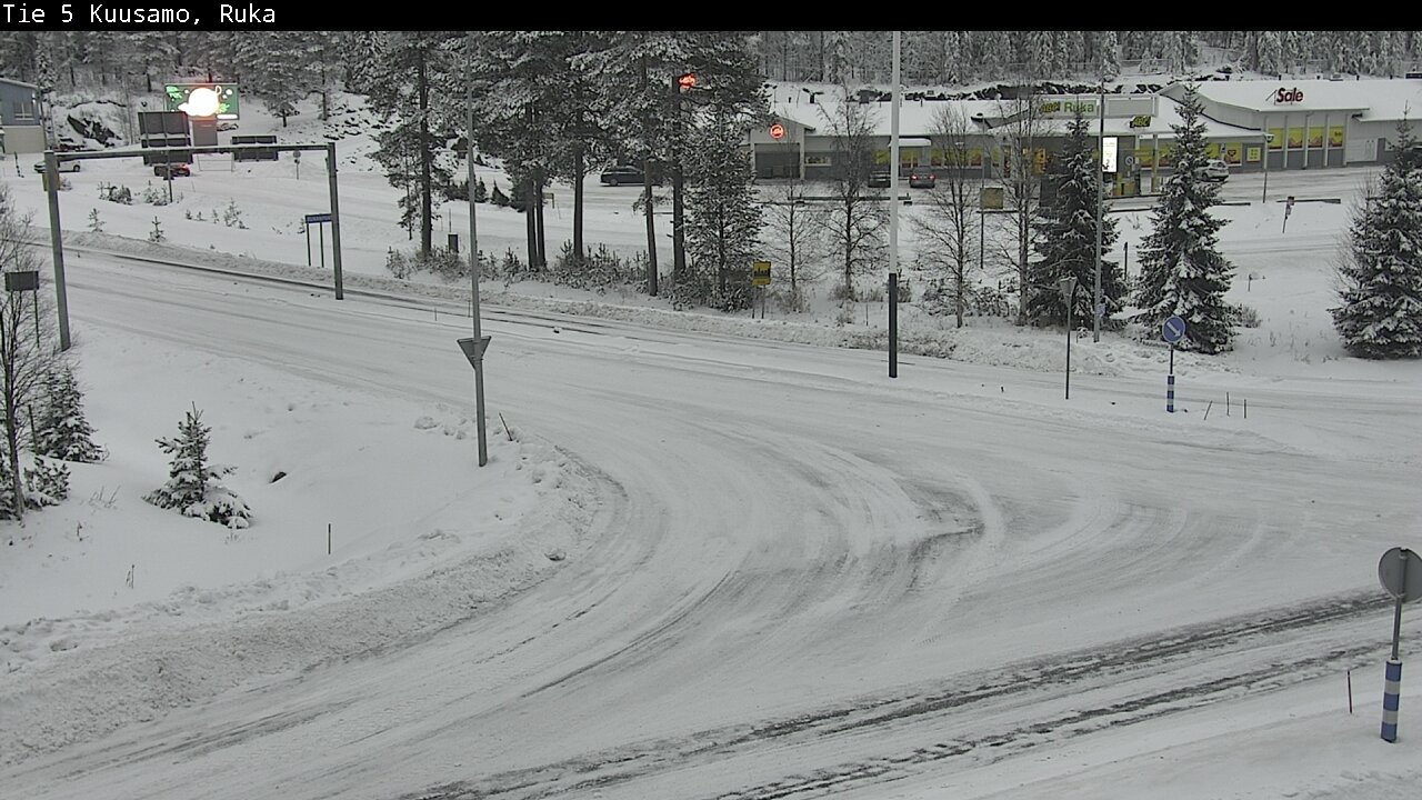 Weather Camera Image Väg 5 Kuusamo, Ruka, Kuusamo, Pohjois-Pohjanmaa