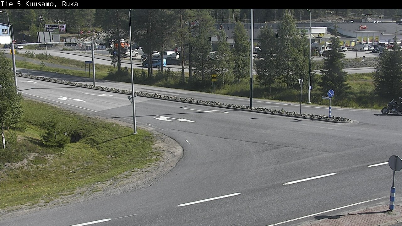 Weather Camera Image Väg 5 Kuusamo, Ruka, Kuusamo, Pohjois-Pohjanmaa