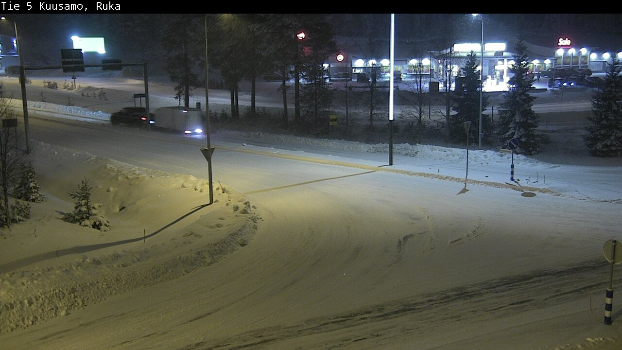 Weather Camera Image Väg 5 Kuusamo, Ruka, Kuusamo, Pohjois-Pohjanmaa