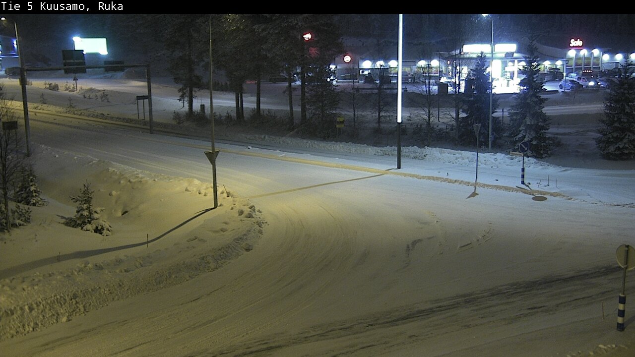 Weather Camera Image Väg 5 Kuusamo, Ruka, Kuusamo, Pohjois-Pohjanmaa