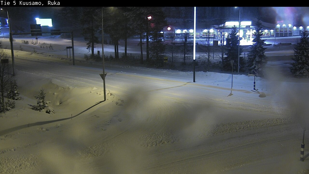 Weather Camera Image Väg 5 Kuusamo, Ruka, Kuusamo, Pohjois-Pohjanmaa