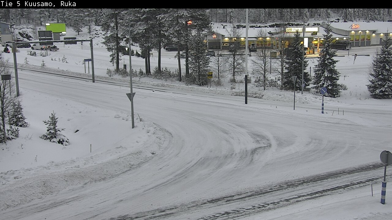Weather Camera Image Väg 5 Kuusamo, Ruka, Kuusamo, Pohjois-Pohjanmaa
