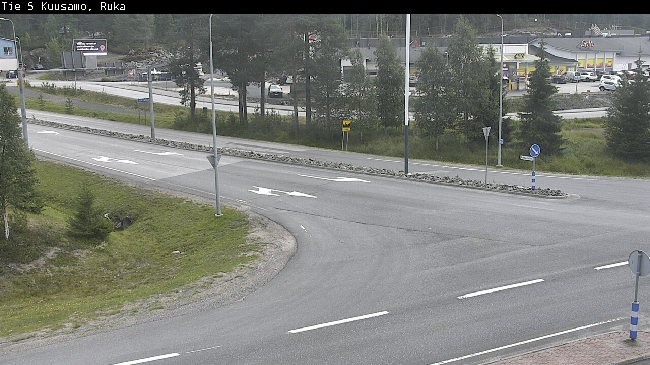 Weather Camera Image Väg 5 Kuusamo, Ruka, Kuusamo, Pohjois-Pohjanmaa