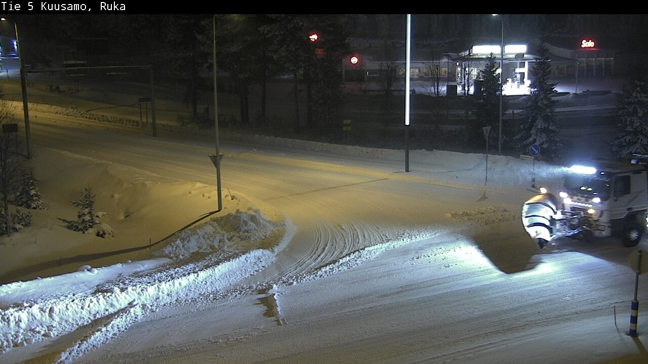 Weather Camera Image Väg 5 Kuusamo, Ruka, Kuusamo, Pohjois-Pohjanmaa