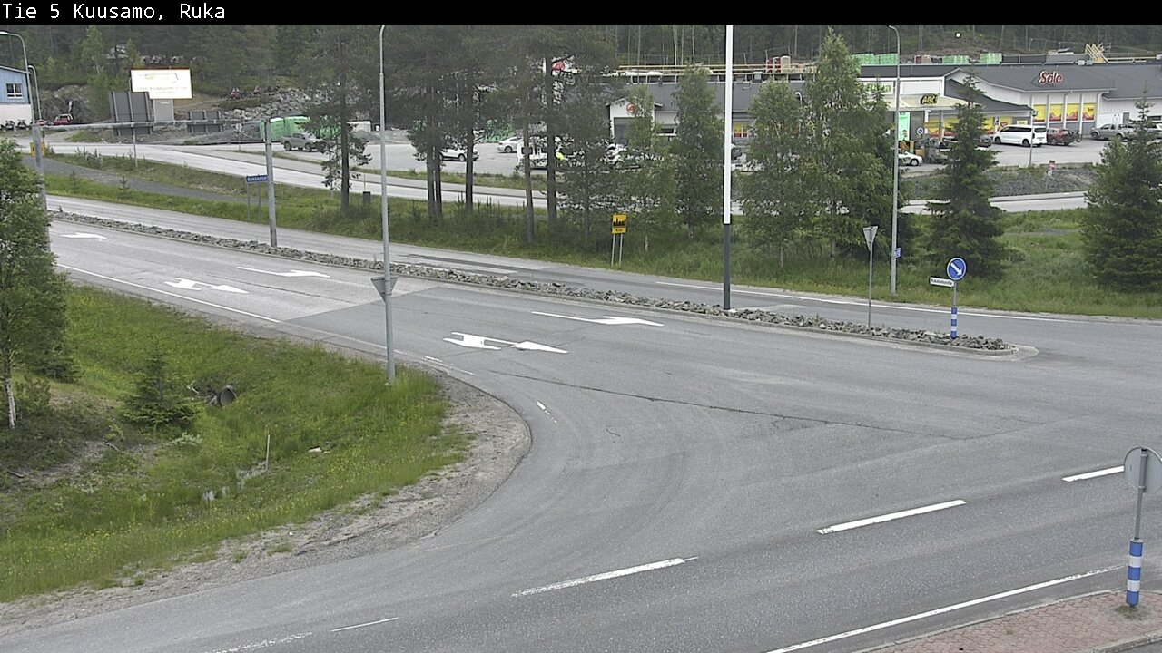 Weather Camera Image Väg 5 Kuusamo, Ruka, Kuusamo, Pohjois-Pohjanmaa