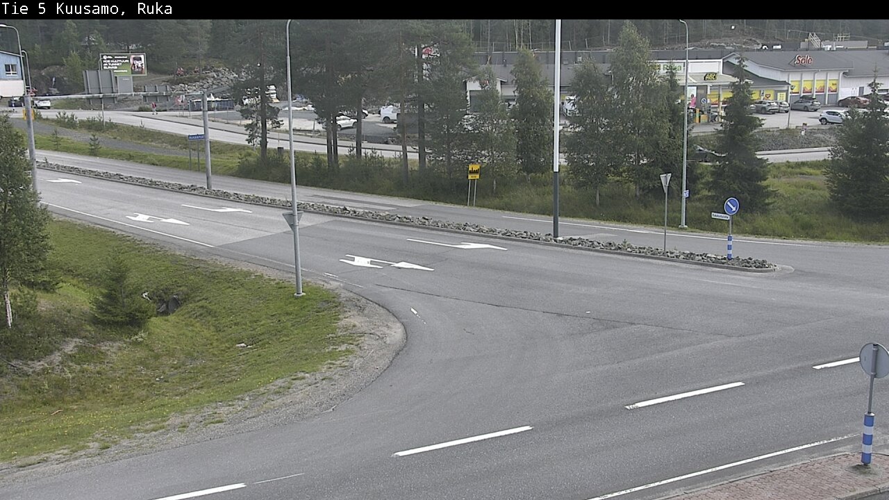 Weather Camera Image Väg 5 Kuusamo, Ruka, Kuusamo, Pohjois-Pohjanmaa