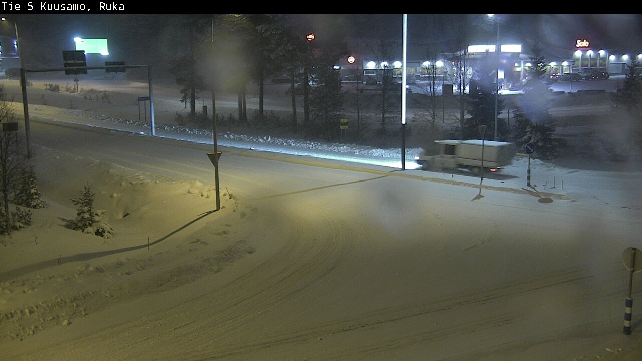 Weather Camera Image Väg 5 Kuusamo, Ruka, Kuusamo, Pohjois-Pohjanmaa