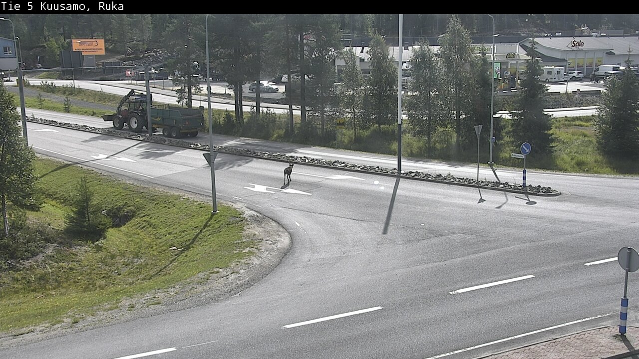 Weather Camera Image Väg 5 Kuusamo, Ruka, Kuusamo, Pohjois-Pohjanmaa