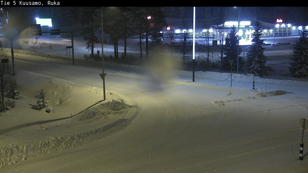 Weather Camera Image Väg 5 Kuusamo, Ruka, Kuusamo, Pohjois-Pohjanmaa