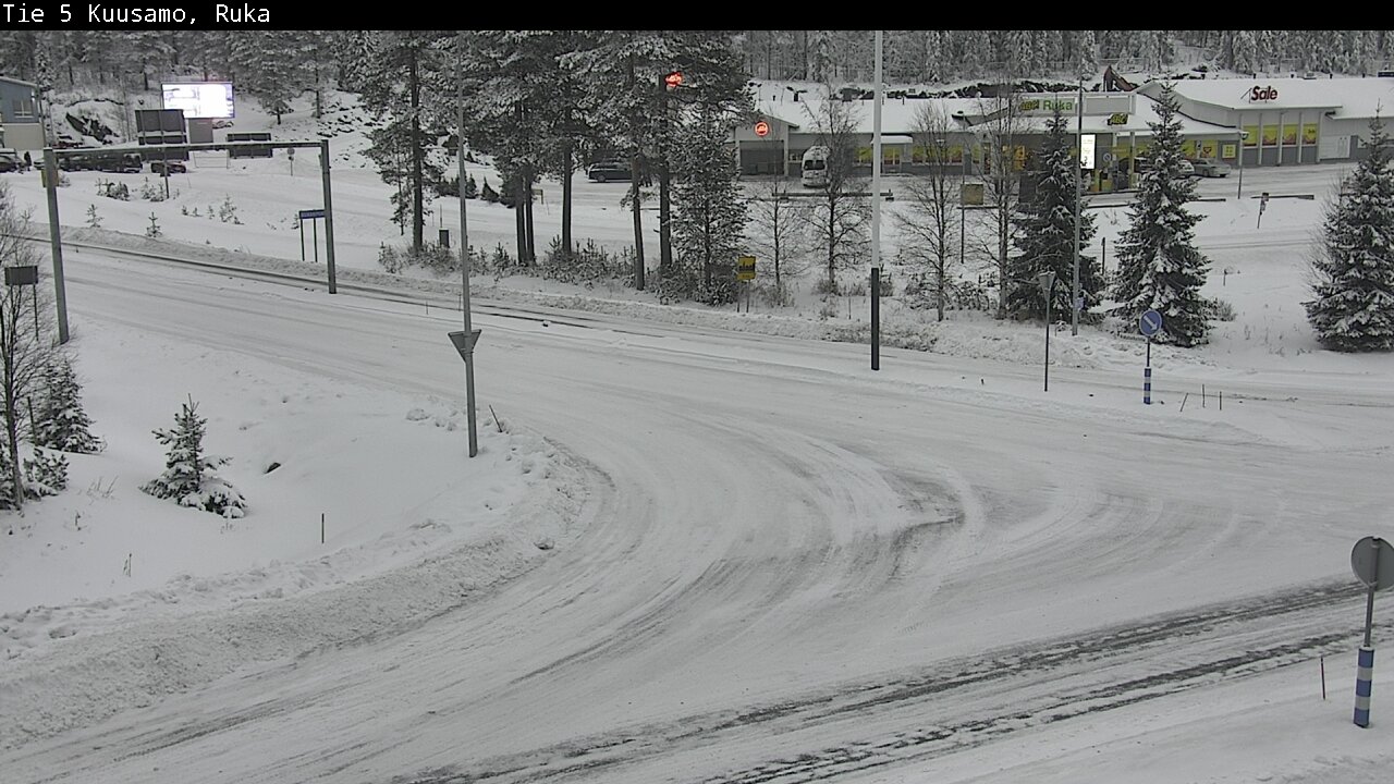 Weather Camera Image Väg 5 Kuusamo, Ruka, Kuusamo, Pohjois-Pohjanmaa