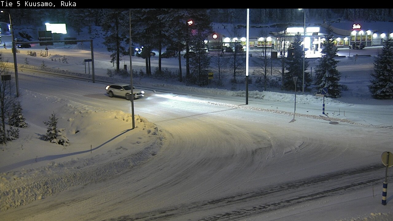 Weather Camera Image Väg 5 Kuusamo, Ruka, Kuusamo, Pohjois-Pohjanmaa