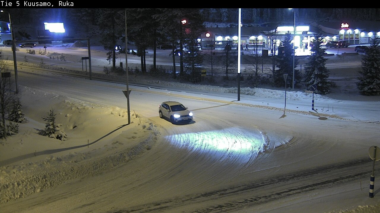 Weather Camera Image Väg 5 Kuusamo, Ruka, Kuusamo, Pohjois-Pohjanmaa