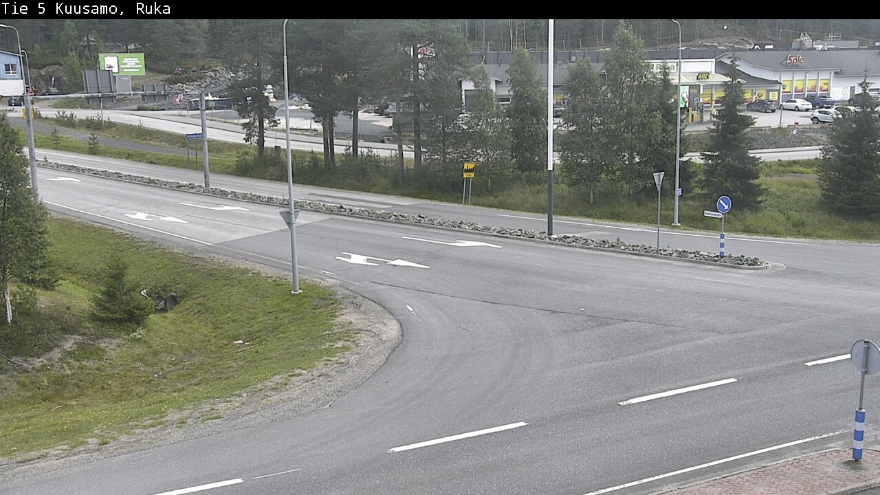 Weather Camera Image Väg 5 Kuusamo, Ruka, Kuusamo, Pohjois-Pohjanmaa