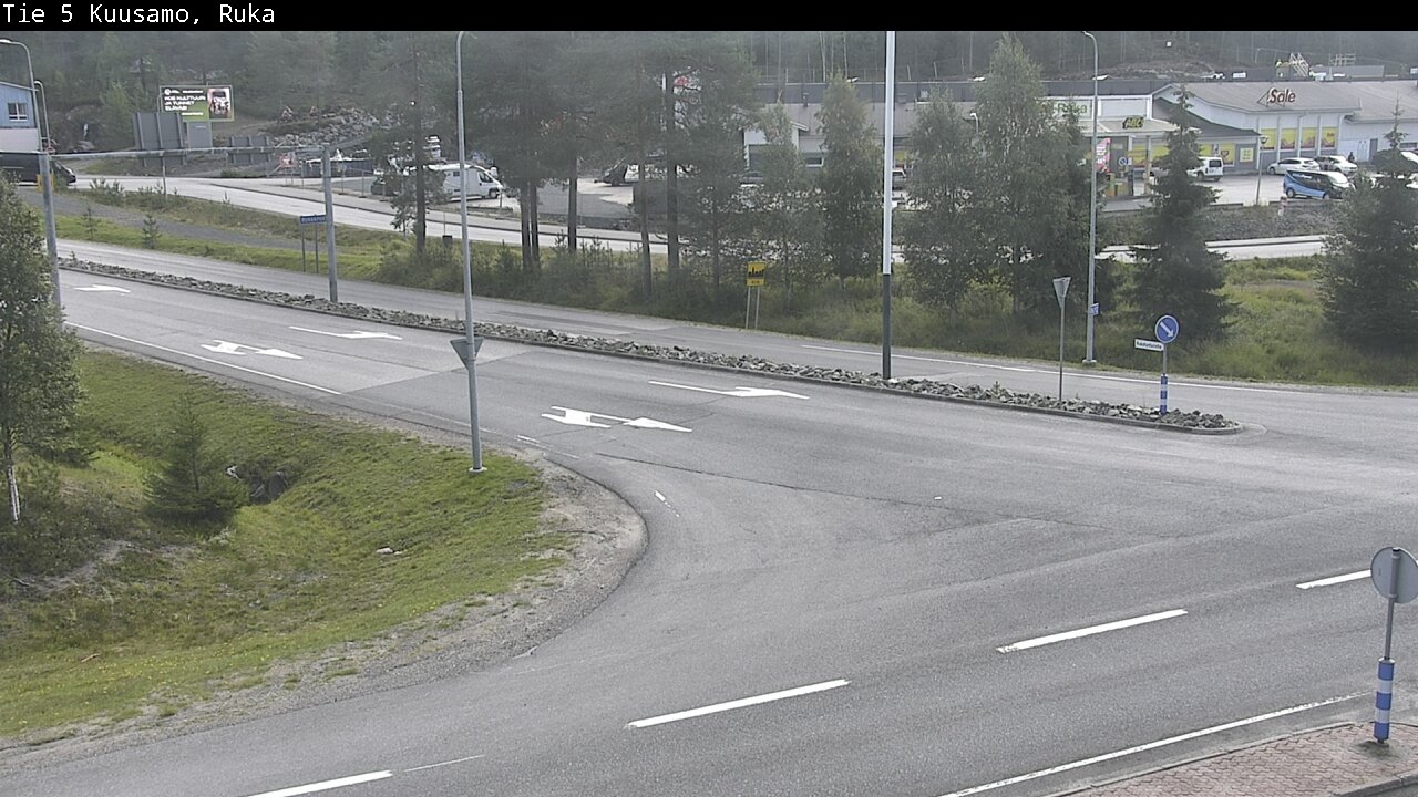 Weather Camera Image Väg 5 Kuusamo, Ruka, Kuusamo, Pohjois-Pohjanmaa