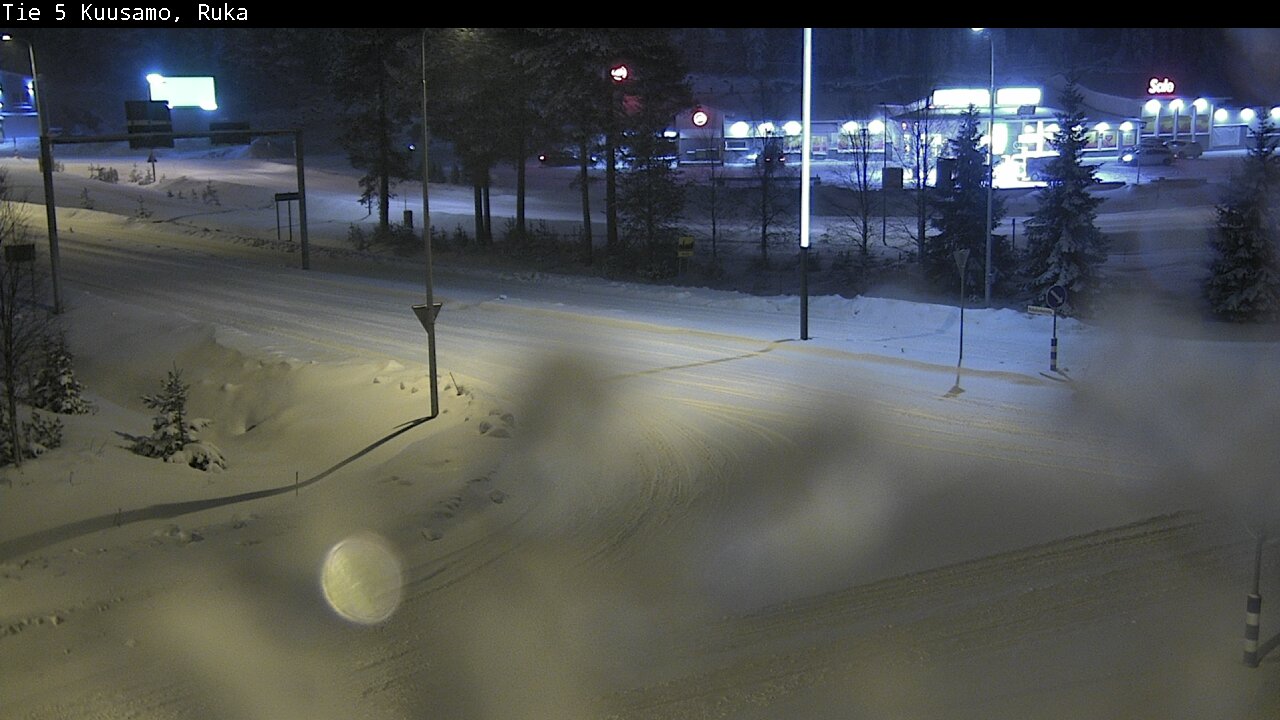Weather Camera Image Väg 5 Kuusamo, Ruka, Kuusamo, Pohjois-Pohjanmaa