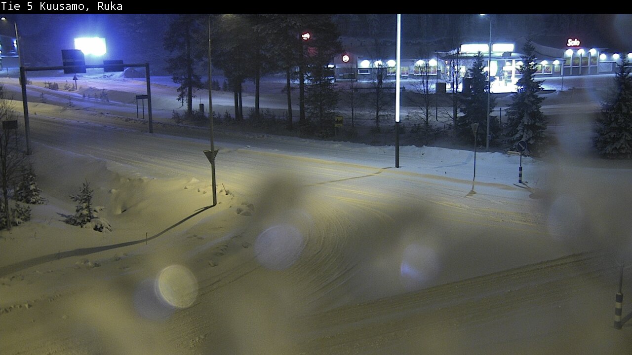 Weather Camera Image Väg 5 Kuusamo, Ruka, Kuusamo, Pohjois-Pohjanmaa