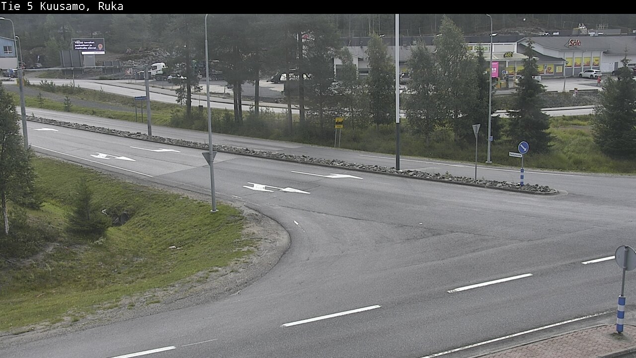 Weather Camera Image Väg 5 Kuusamo, Ruka, Kuusamo, Pohjois-Pohjanmaa