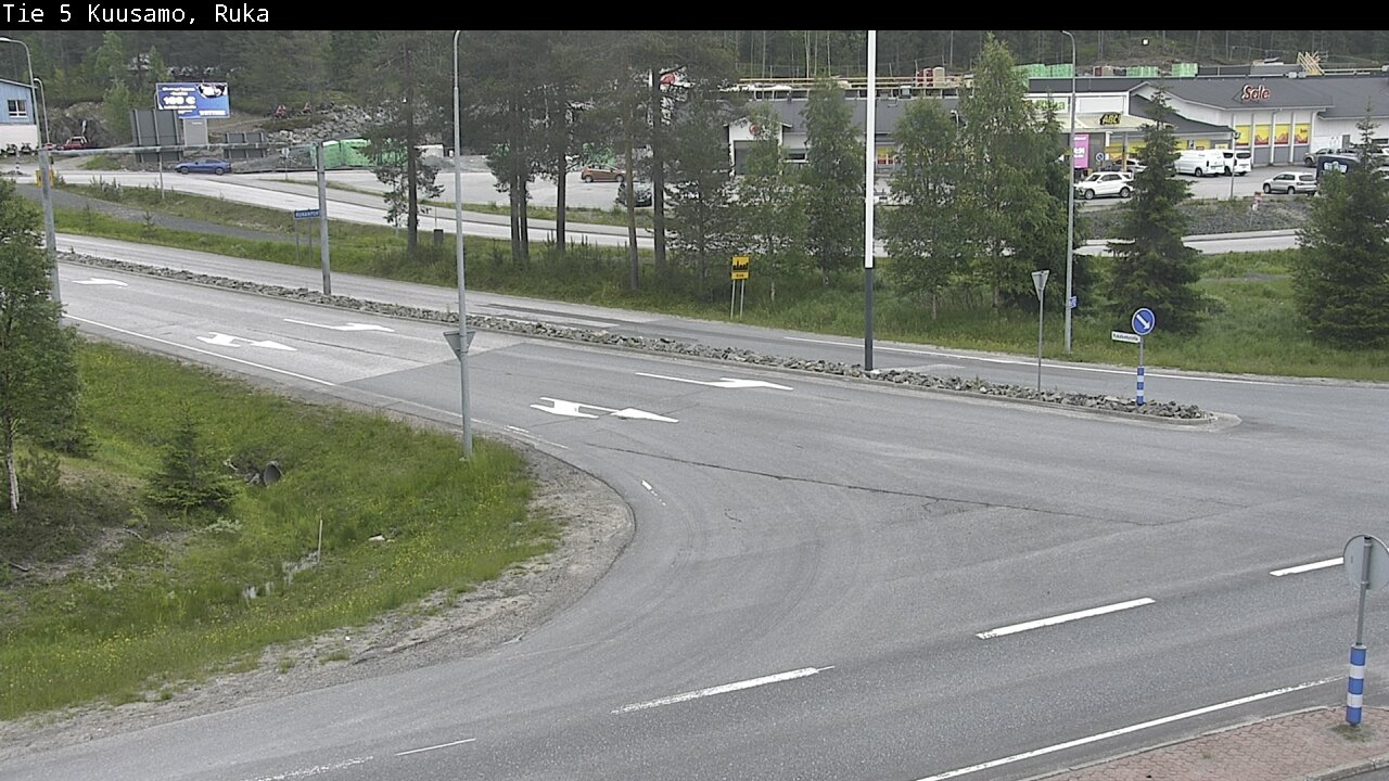 Weather Camera Image Väg 5 Kuusamo, Ruka, Kuusamo, Pohjois-Pohjanmaa