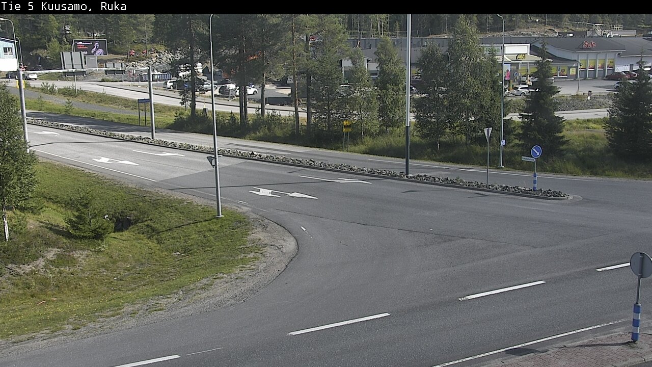 Weather Camera Image Väg 5 Kuusamo, Ruka, Kuusamo, Pohjois-Pohjanmaa