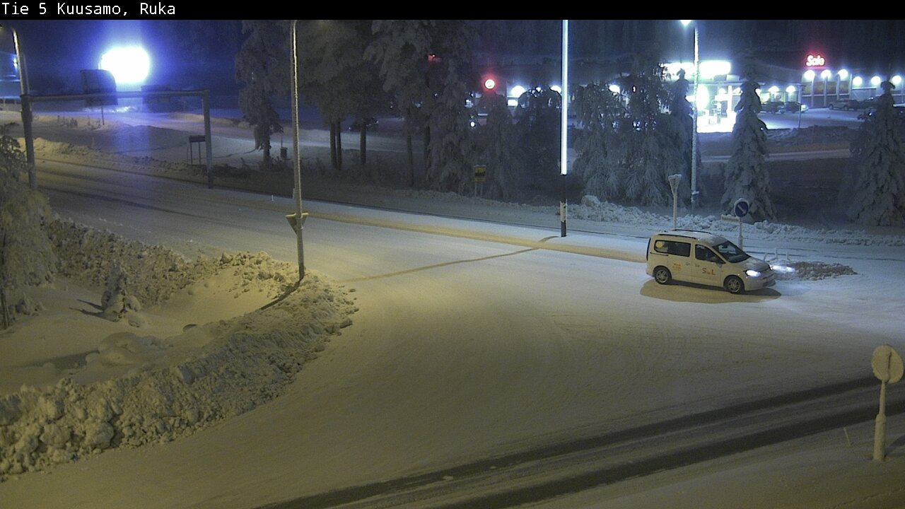 Weather Camera Image Väg 5 Kuusamo, Ruka, Kuusamo, Pohjois-Pohjanmaa