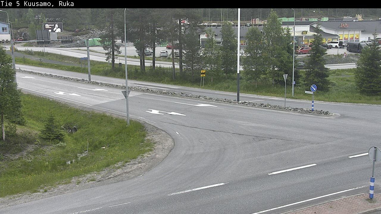 Weather Camera Image Väg 5 Kuusamo, Ruka, Kuusamo, Pohjois-Pohjanmaa