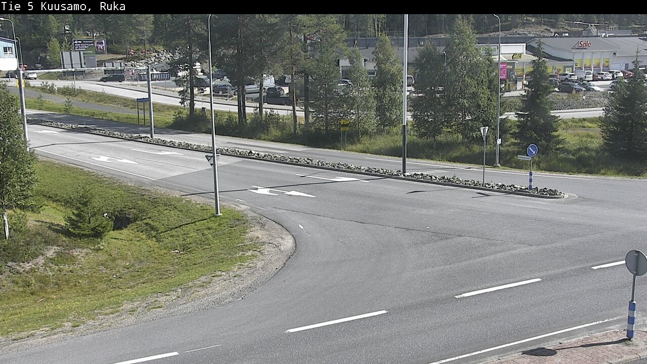 Weather Camera Image Väg 5 Kuusamo, Ruka, Kuusamo, Pohjois-Pohjanmaa