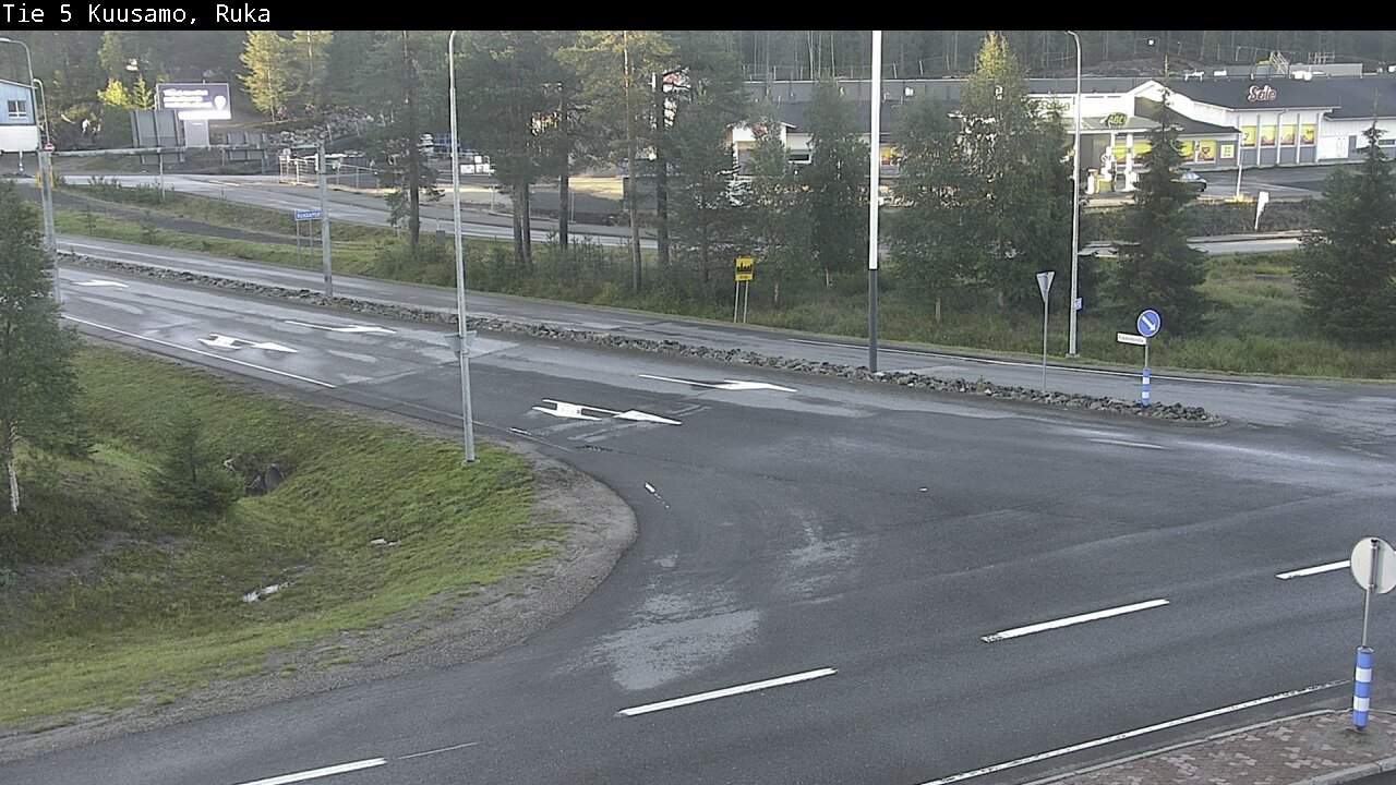 Weather Camera Image Väg 5 Kuusamo, Ruka, Kuusamo, Pohjois-Pohjanmaa