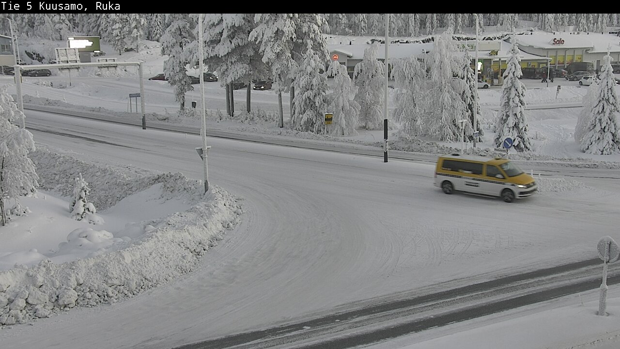 Weather Camera Image Väg 5 Kuusamo, Ruka, Kuusamo, Pohjois-Pohjanmaa