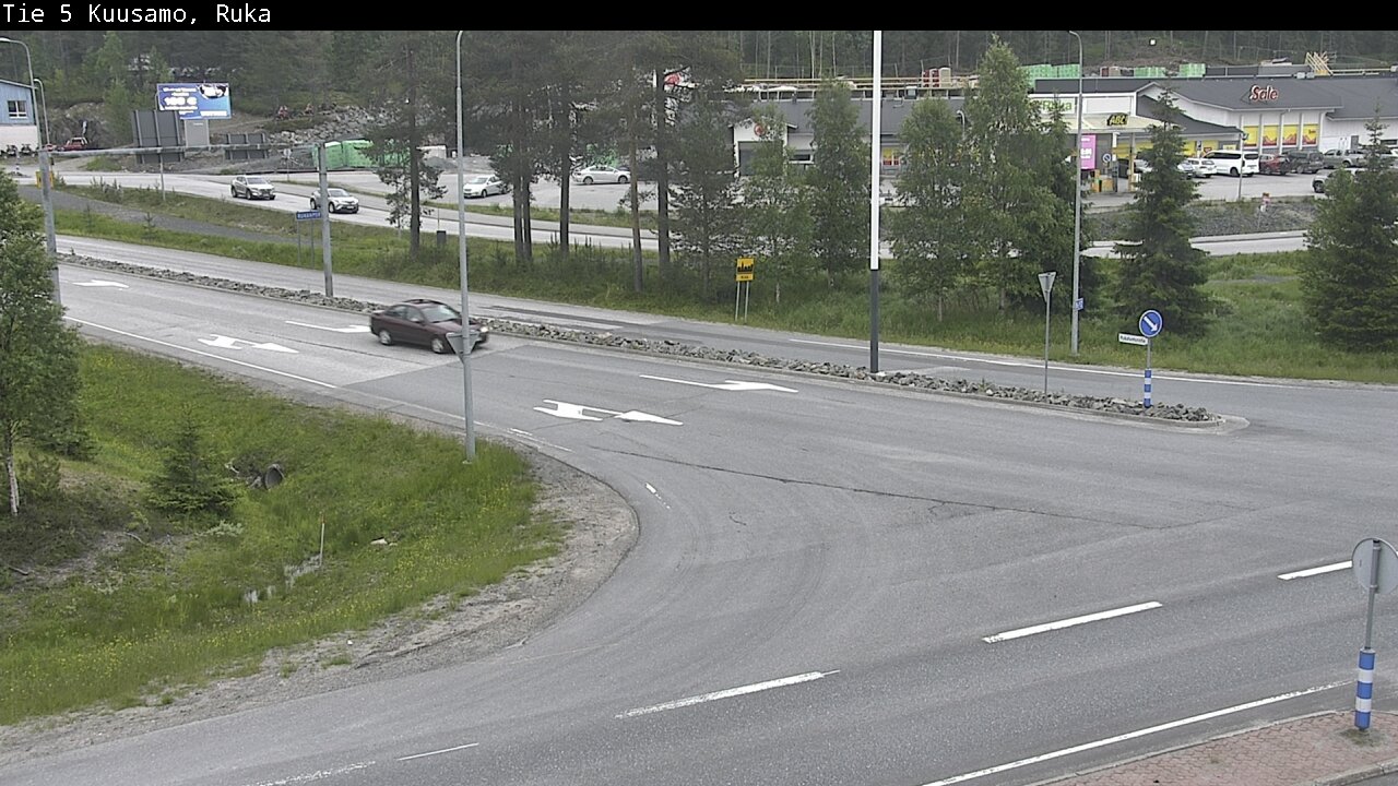 Weather Camera Image Väg 5 Kuusamo, Ruka, Kuusamo, Pohjois-Pohjanmaa